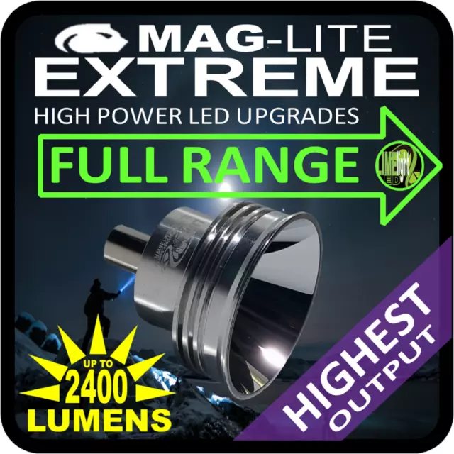 Maglite Led Upgrade Conversions 2400Lm Globe Bulb Torch Flashlight All Models Au