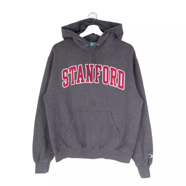 CHAMPION STANFORD UNIVERSITY Hoodie Grey USA SMALL Mens Long