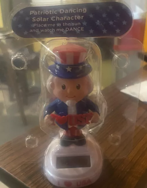 Patriotic Dancing Solar Uncle Sam Brand New - 2021