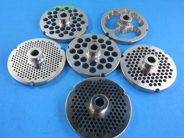 PICK YOUR SIZE #32 S/Steel Meat Grinder Plate w/ HUB Butcher Boy Biro Weston
