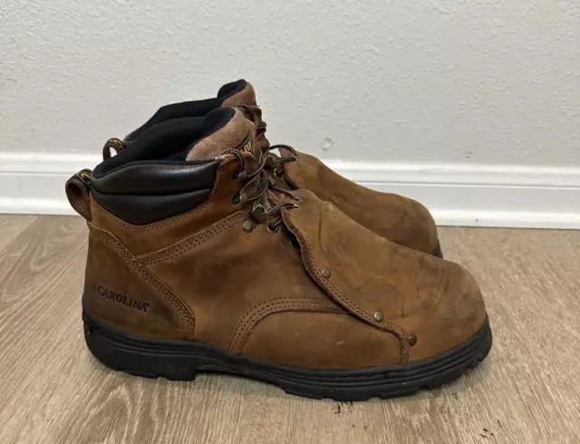 Carolina 14D CA3630 Foreman Brown Leather MetGuard Steel Toe Mens Work Boots