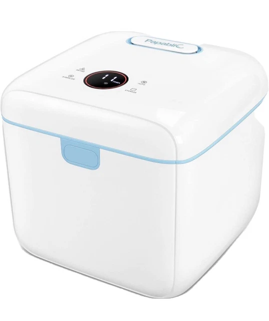 Papablic 4-in-1 UV Sterilizer & Dryer Pro, Dual UV-C Lamps, Touch Screen Control