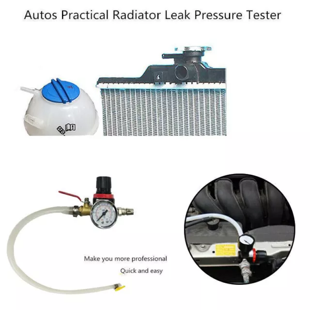 Universal Car Cooling Radiator Pressure Tester Water Tank Detector Checker Tool 3