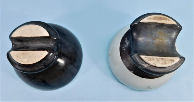 Lot of 2~Vintage Brown Porcelain High Voltage Power Line Wire Insulator's 3