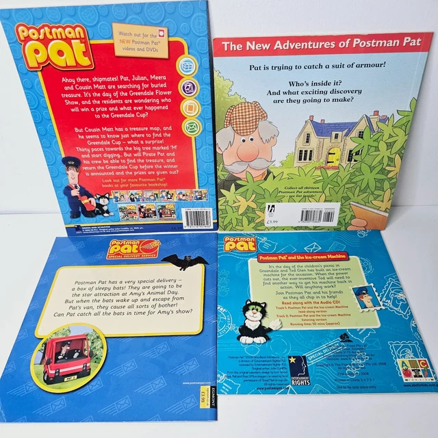 POSTMAN PAT BOOKS Paperbacks Pirate Treasure and the Suit of Armour ...