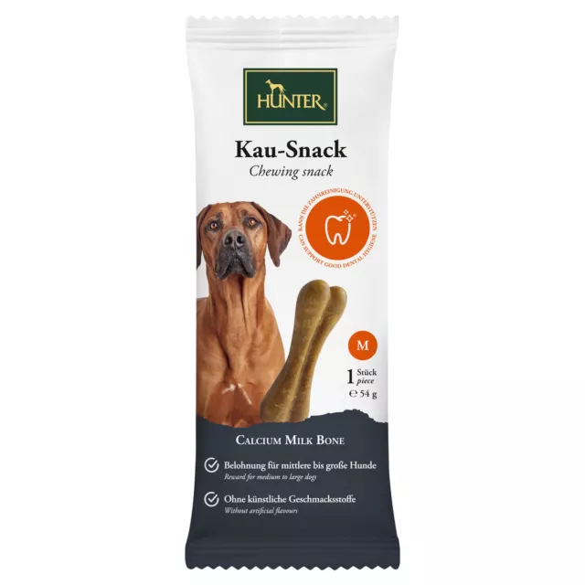 Hunter Snack para Perro Calcio Milk Hueso, Tamaño M, Nuevo
