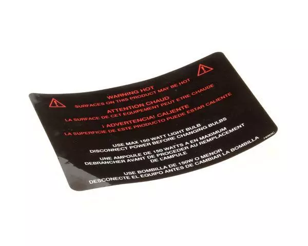 Henny Penny Label-Hot Surf/150W Bulb Scr 74063 - Free Shipping + Geniune OEM