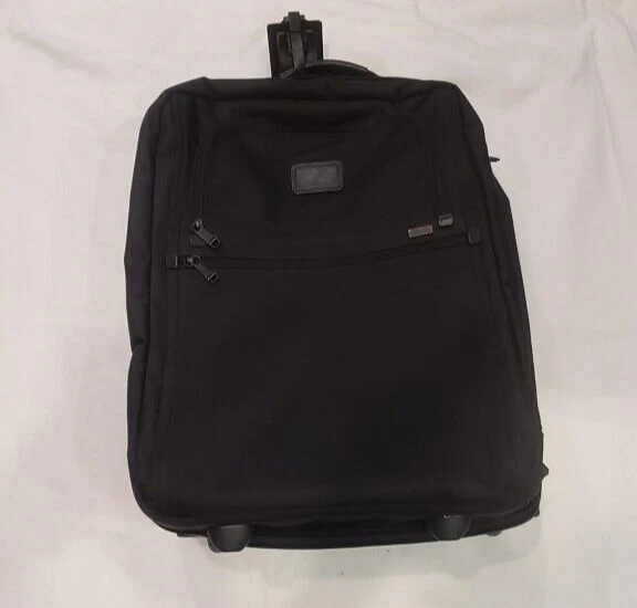 Tumi 22900Dh Alpha Black Balistic Nylon Rolling Carry On Luggage With Tracer Id