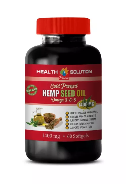 hemp oil for - ORGANIC HEMP SEED OIL 1400MG 1B- pain relief pills