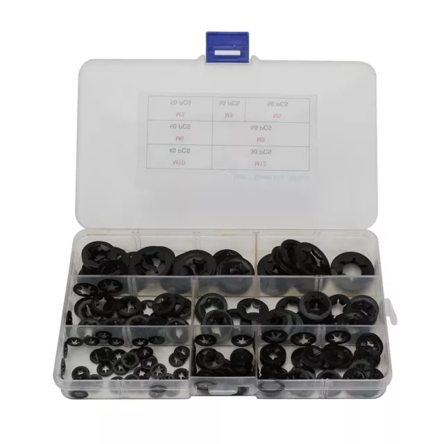 320 Pcs M3-M12 Star Nut 7 Sizes Locking Washers Push Nuts  Machinery Equipment