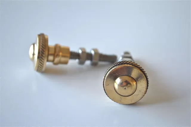 Pair of superb quality antique brass furniture knobs handles chest knob 2010