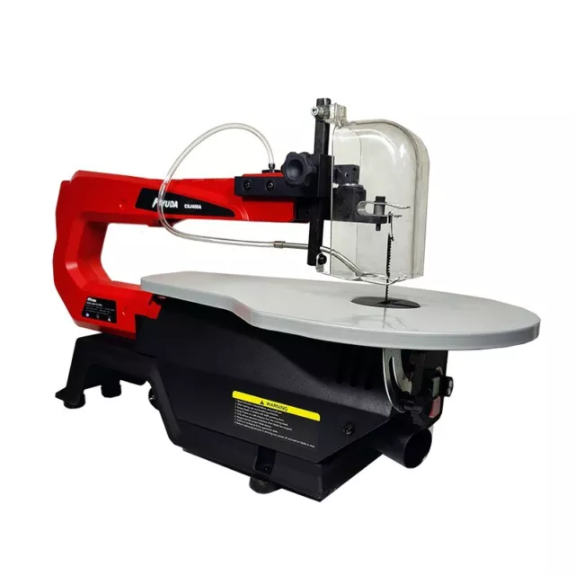 Hyuda 406mm Scroll Saw 120W,Variable speed , Air blower , Table Angle Adjustment