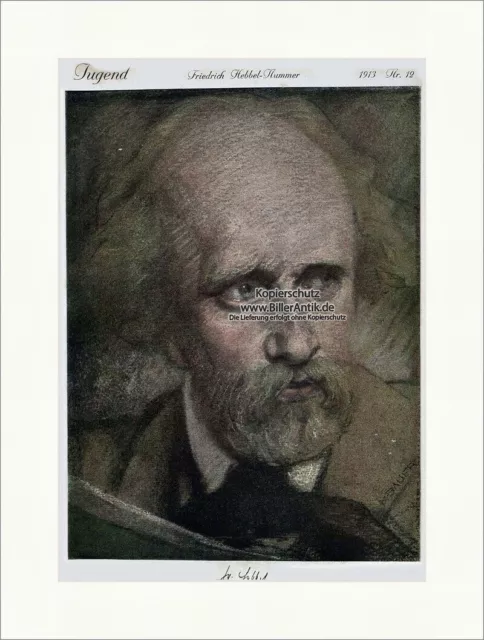 Titelseite der Nummer 12 von 1913 Karl Bauer Friedrich Hebbel Jugend 3895