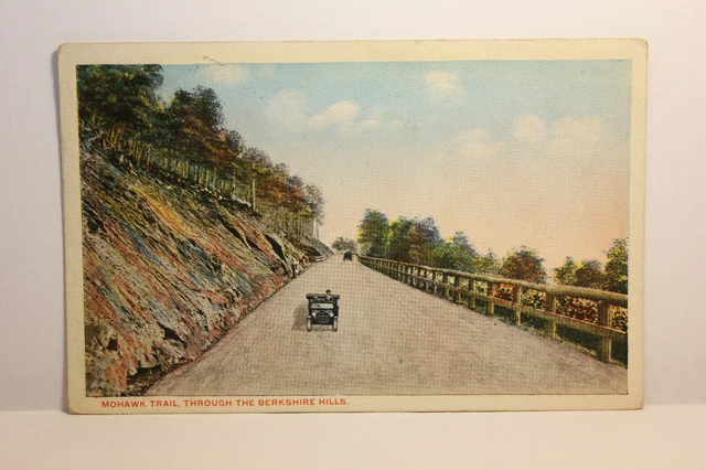 Postcard Mohawk Trail Through The Berkshire Hills Posted MA Massachusetts