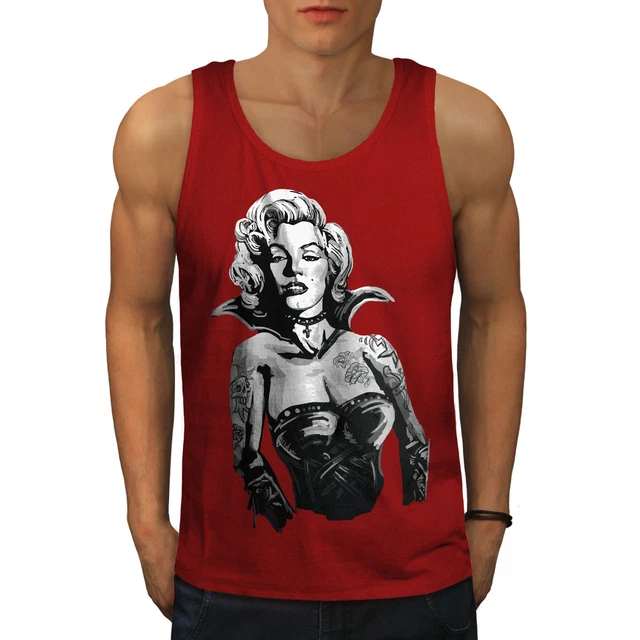 Wellcoda Woman Legend Merilyn Mens Tank Top, Monroe Active Sports Shirt
