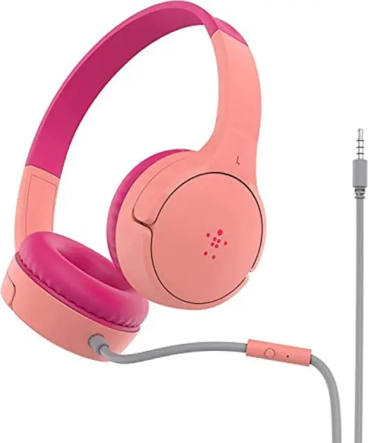 (TG. Taglia unica) Belkin SoundForm Mini Cuffie on-ear con filo per bambini, hea