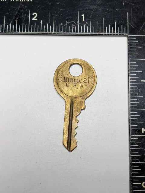 Vintage AMERICAN JUNKUNC BROS Brass Key # 43552 - Vending Gumball Machine Slot