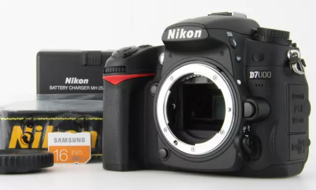 [MINT] Nikon D7000 16.2MP Digital SLR Camera Body w/Strap $ SD from JAPAN #8698a