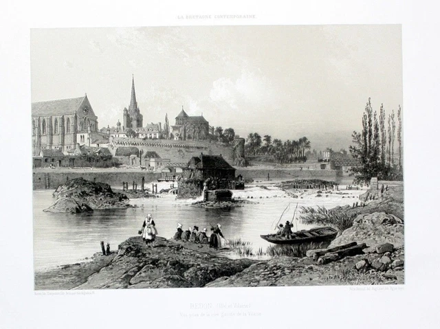 1850 - Redon Ille-Et-Vilaine Litografía Benoist
