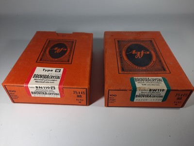 Agfa brovira GAVAERT BW 122 10,5 x 14,8 cm & 6 x 100 pezzi carta fotografica IMBALLATO 
