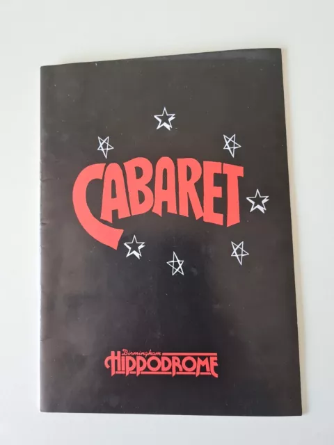 Caberet theatre programme 1986, Birmingham Hippodrome