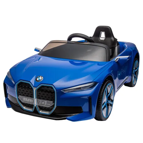 12V 2023 BMW i4 Licensed 3 Speed Electric Kids Ride on Car Toys w/ Remote LED