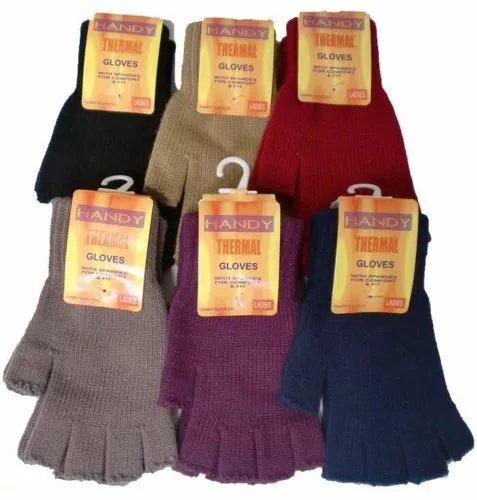 Ladies Handy Thermal Gloves Full Finger or Fingerless