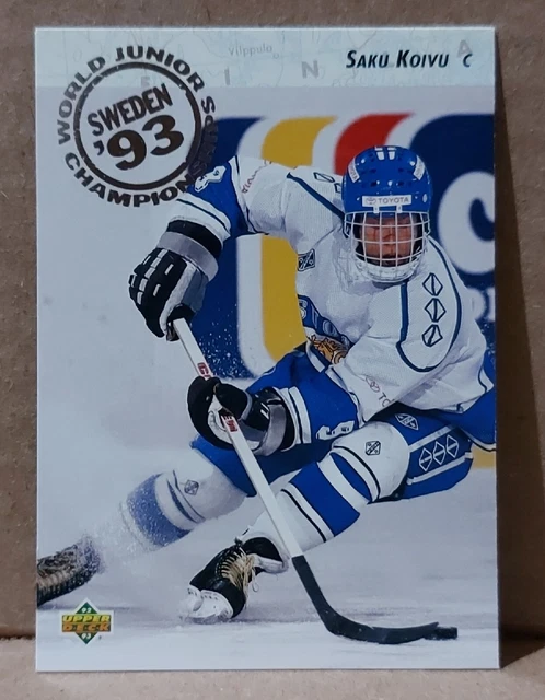 1992-93 Saku Koivu Upper Deck Rookie Card #617
