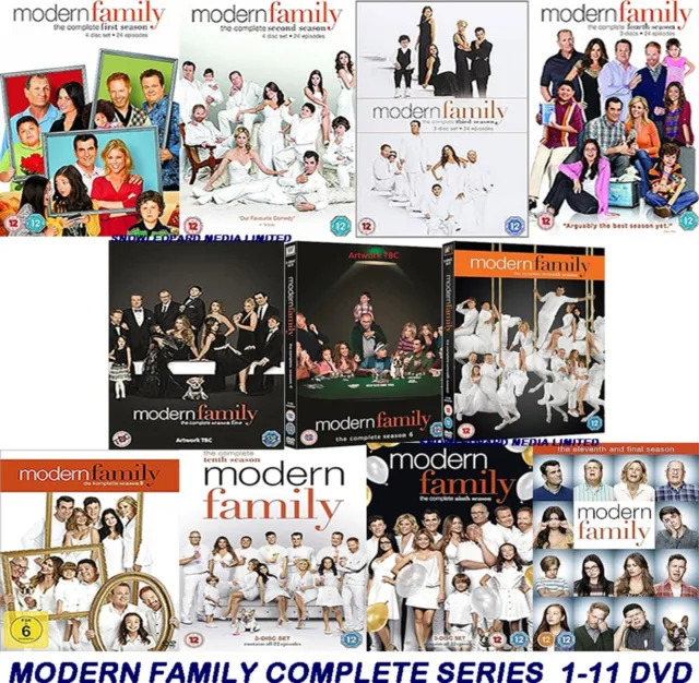 MODERN FAMILY COMPLETE SERIES  1-11 DVD Collection Season 1 2 3 4 5 6 7 8 9 1011