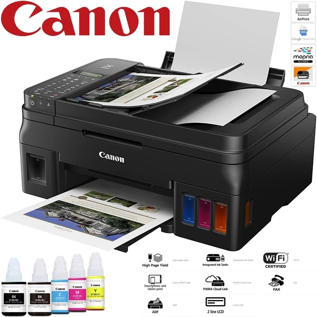 CANON PIXMA G4511 MegaTank WiFi EcoTank Inkjet Printer GENUINE Canon GI