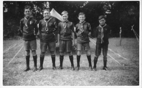 30th willesdon scout troop .1936 original photo