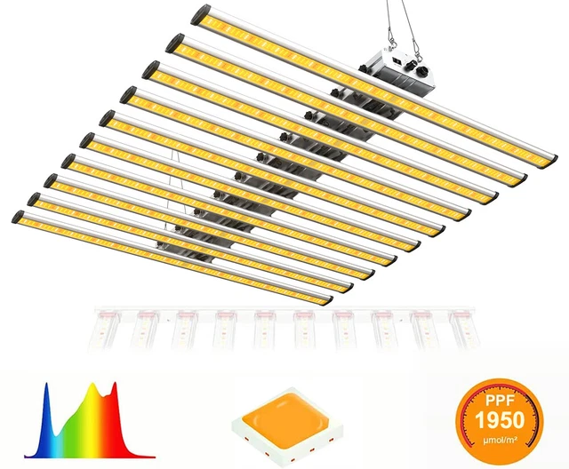 800W LED FULL Spectrum Grow Lights Spider Samsung Commercial Medical ...