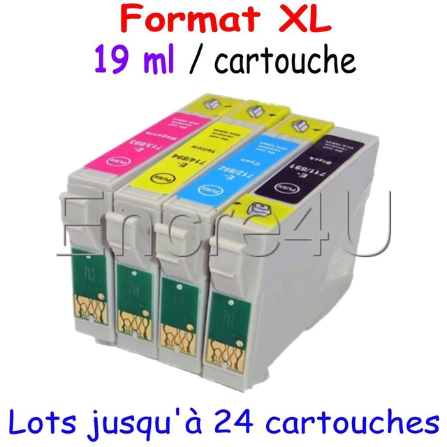10 Cartouches D'encre Non-OEM Pour Imprimantes SX105 SX218 SX205 SX400
