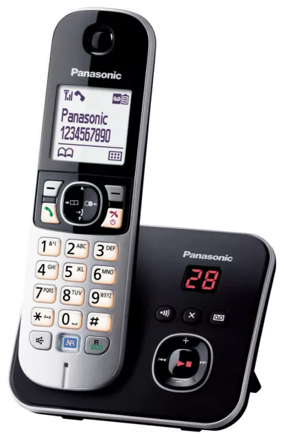 B Panasonic KX-TG6821GB DECT-Telefon Festnetztelefon Anrufbeantworter