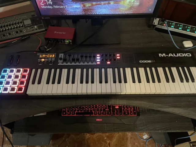 M Audio Code 61 master keyboard midi e usb 3