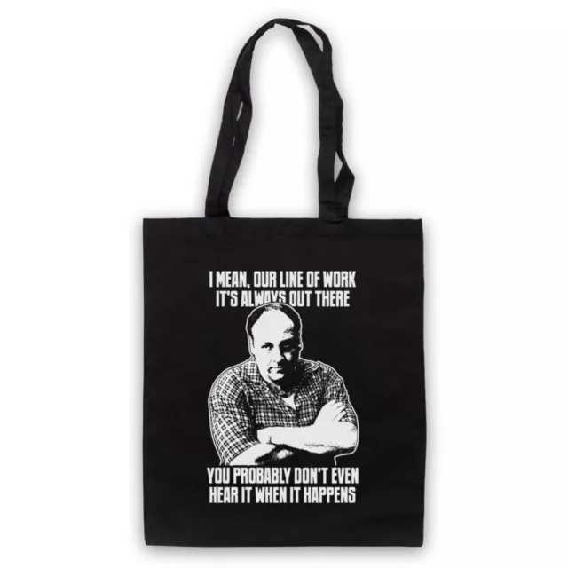 Our Line Of Work Unofficial Tony The Sopranos Mafia Tote Bag Life Shopper