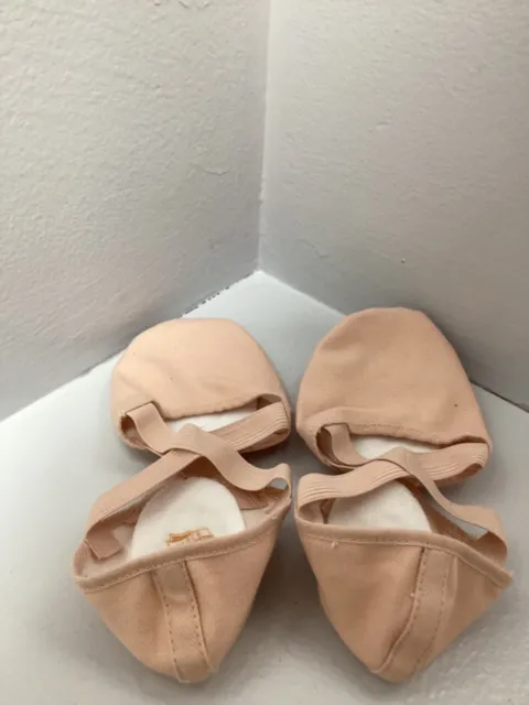 New Bloch Elastosplit Pink Canvas Ballet Shoes sizes 3-4.5C, 6-7C
