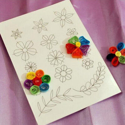 DEWIN Quilling di Carta 白色 Quilling Template Board Fai da Te Modello di Carta Craft Pinzette con Pin e Penna Forata Kit di Strumenti per Quilling Nuovo 4 Colori 