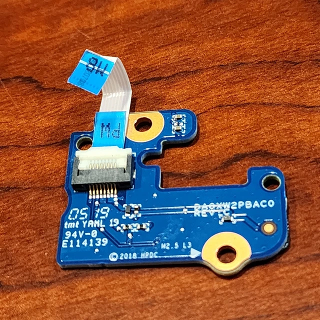 GENUINE HP ZBOOK 15 G5 G6 Laptop Power Button Board L28705001 3453 20