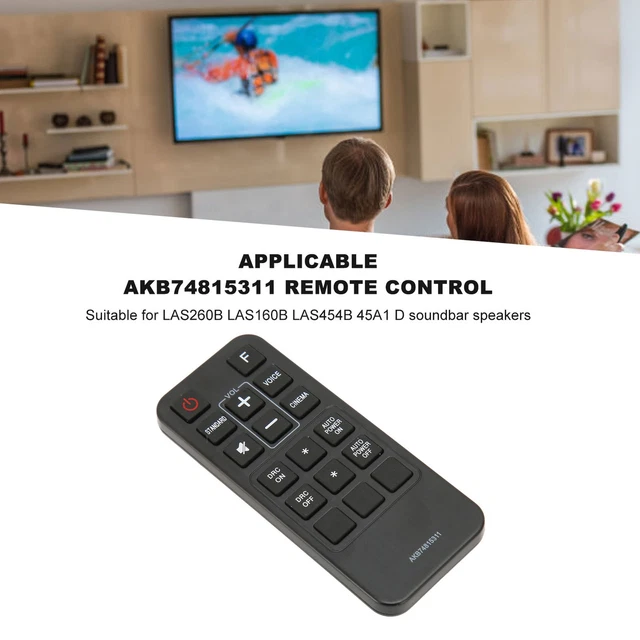 ZDETGU SOUNDBAR REMOTE Control Replacement Compatible With LAS260B ...