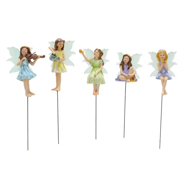 Lot De 8 Figurines Elfes Et Fées Miniatures - Décoration Pour Jardin, Gâteau Ou Intérieur