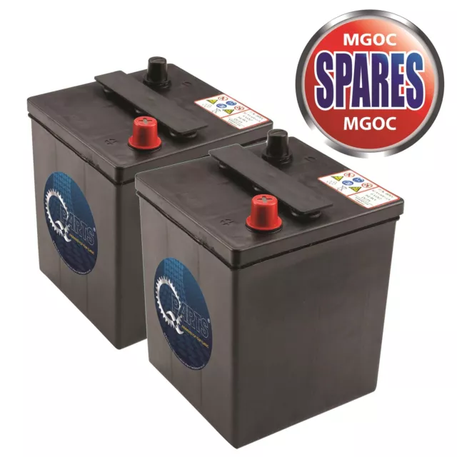 Classic 6v 6 Volt Wet Heavy Duty Battery x2 MGB C MGB V8 MGA 80Ah 600CCA 2Yr