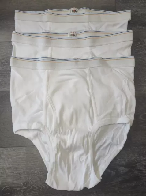 vintage Fruit of the Loom white briefs tighty whities XXX LARGE