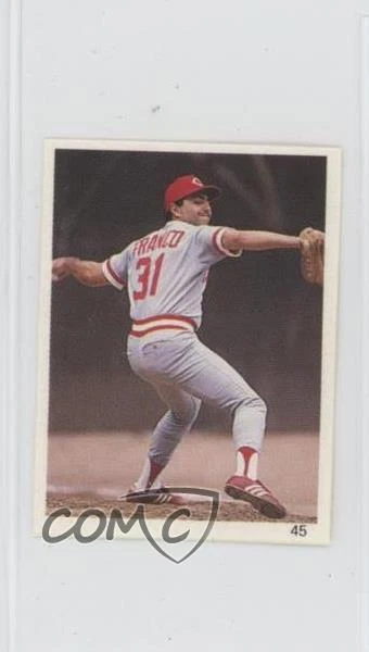 1989 Red Foley's Best Baseball Book Ever Stickers John Franco #45