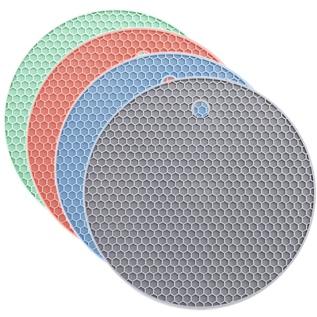 4 pz tappetino a nido d'ape in silicone sottobicchieri tovaglia rotondo piatto chafing