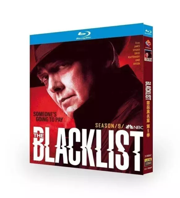 BLACKLIST:The Complete Season 9 TV Series 3 Discs All Region Blu-ray BD