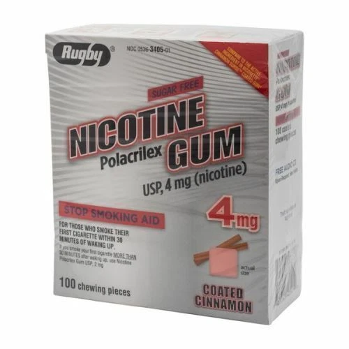 Nicotine Gomme Revêtu Cannelle 100 Mâcher 4mg Par Rugby
