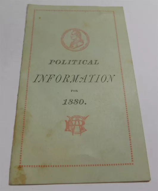 1880 Professor Horsford's Acid Phosphate Advertising Political Information