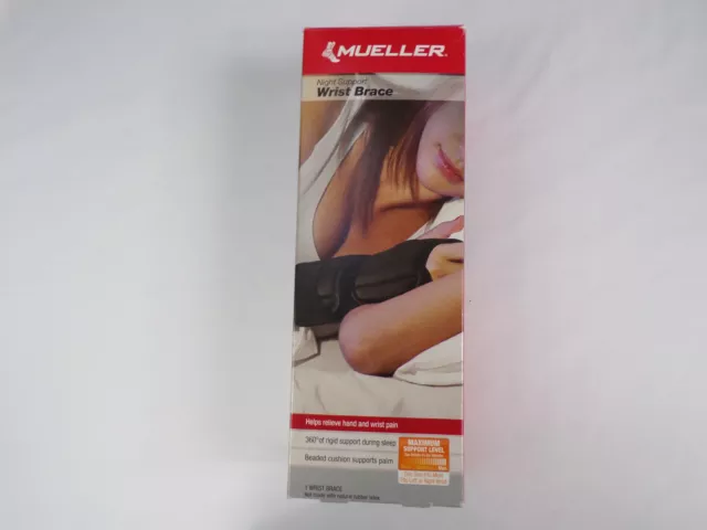 MUELLER Sports Medicine Adjustable Maximum Support Wrist Brace L/R Night/Day E24