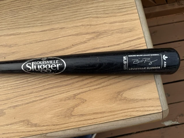 Batte Baseball Louisville Slugger MLB180 Bois Frêne 33,5" - Signature - Vintage US